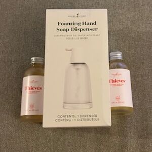 Young Living Foam Hand Dispenser and 2 Thieves hand soap concentrate